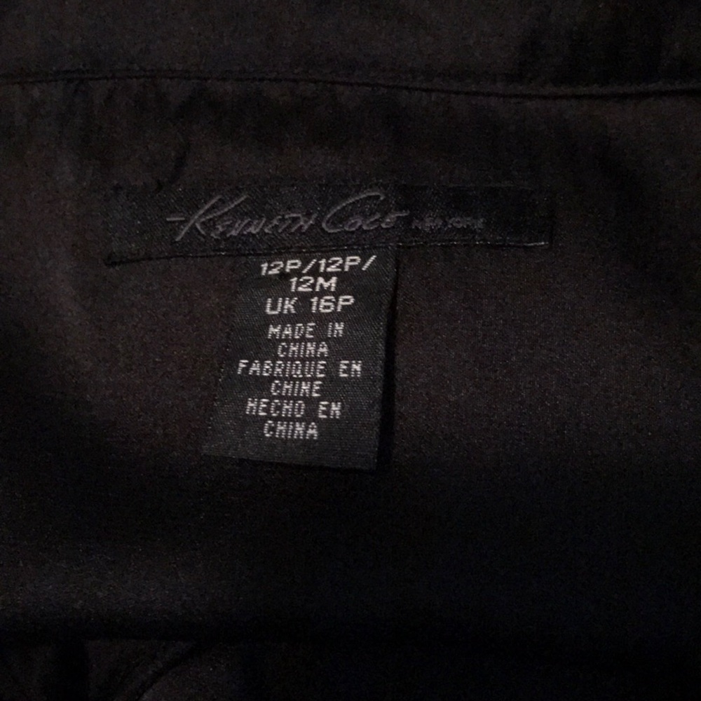 Kenneth Cole New York black ruffle cocktail dress - Picture 4 of 5